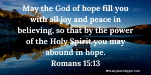 3-10-15 God of Hope